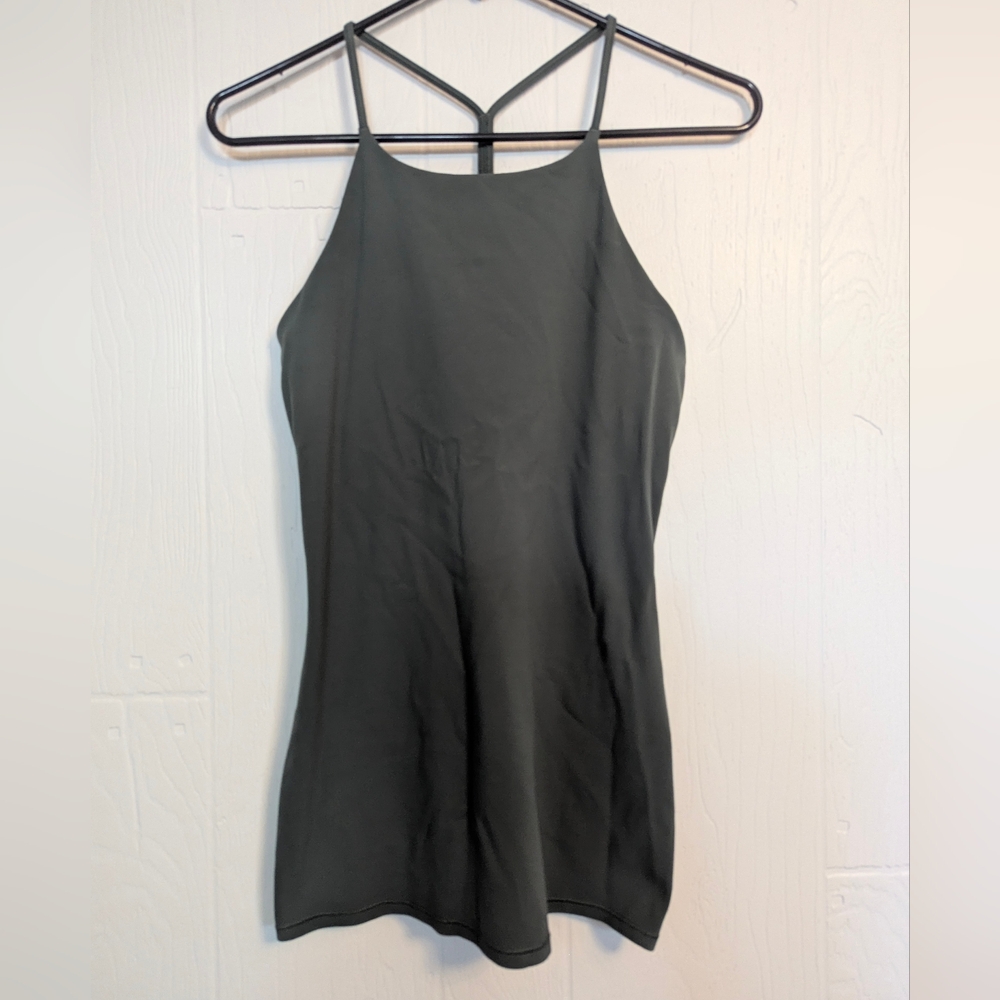 lululemon athletica Flow-Y Green Mini Dress